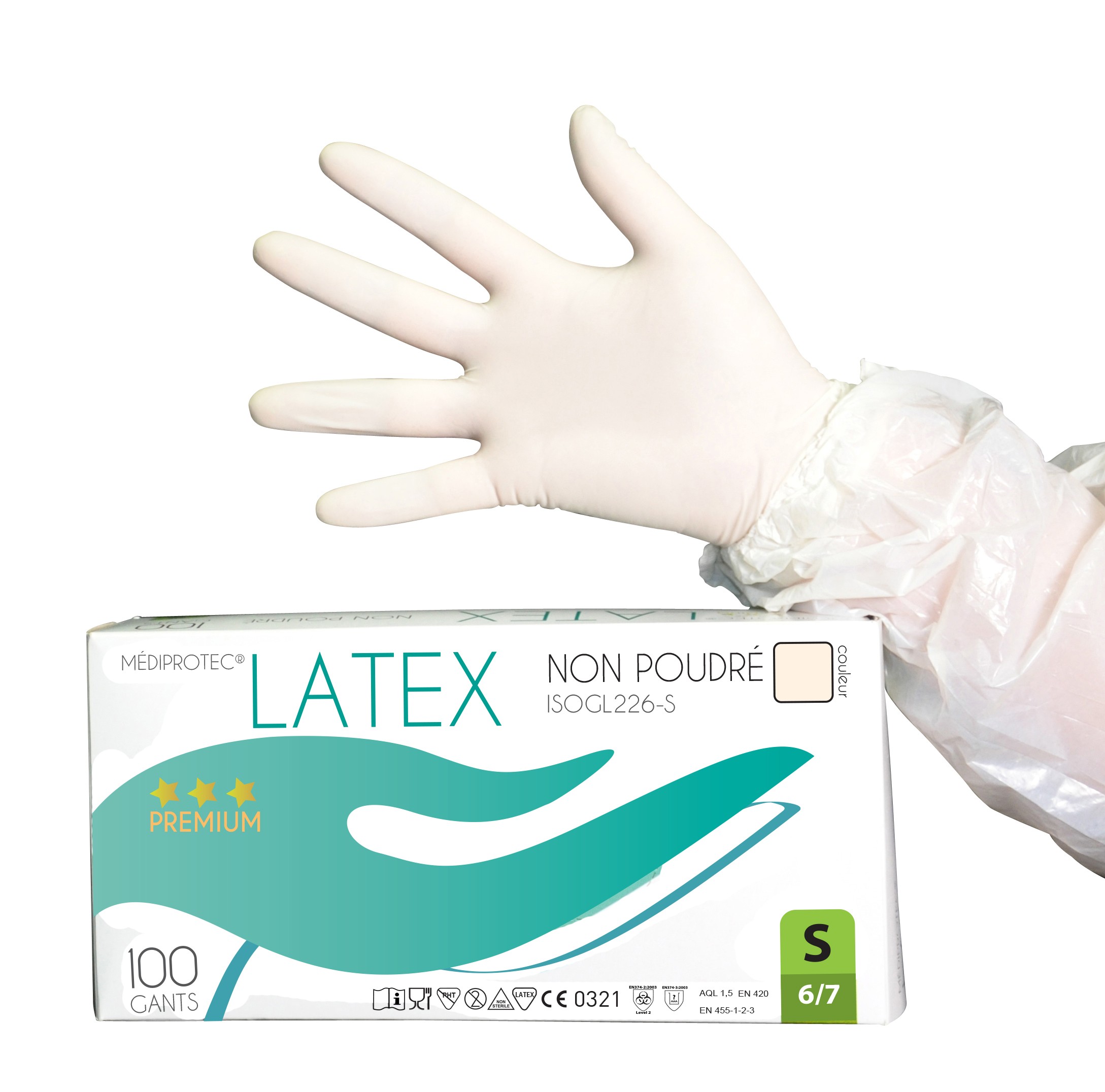 Gant Latex non poudré PREMIUM