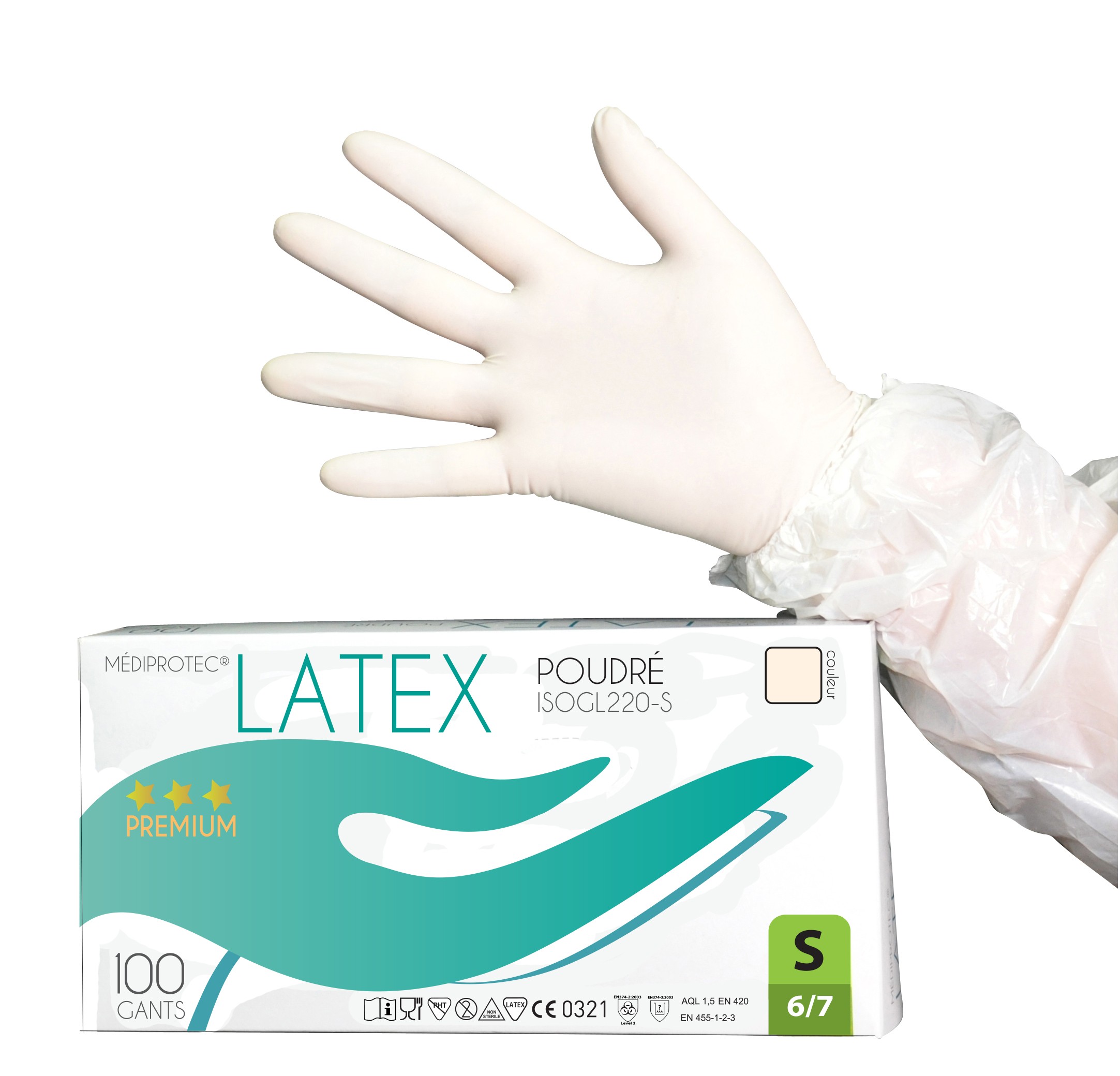 Gant Latex poudré PREMIUM