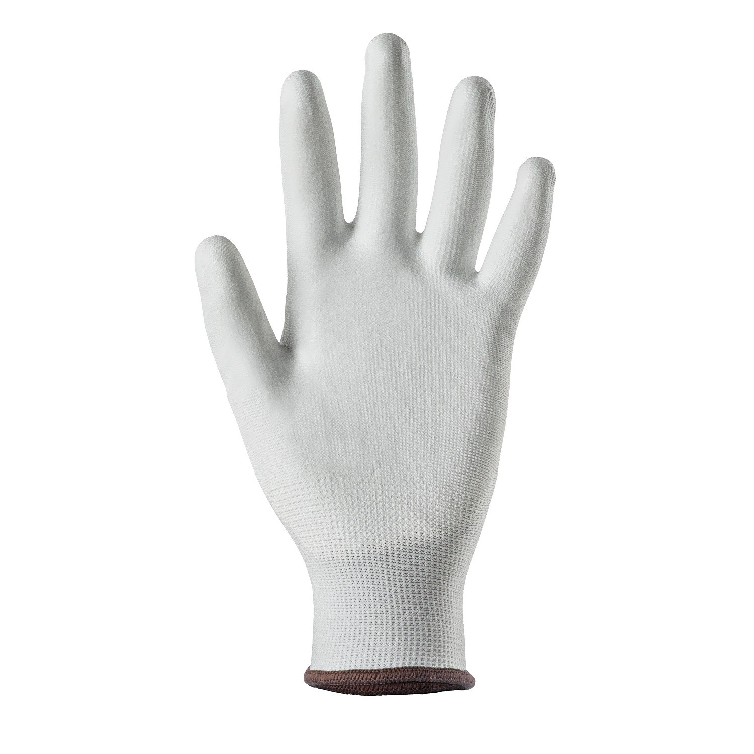 Gant nylon tricoté blanc