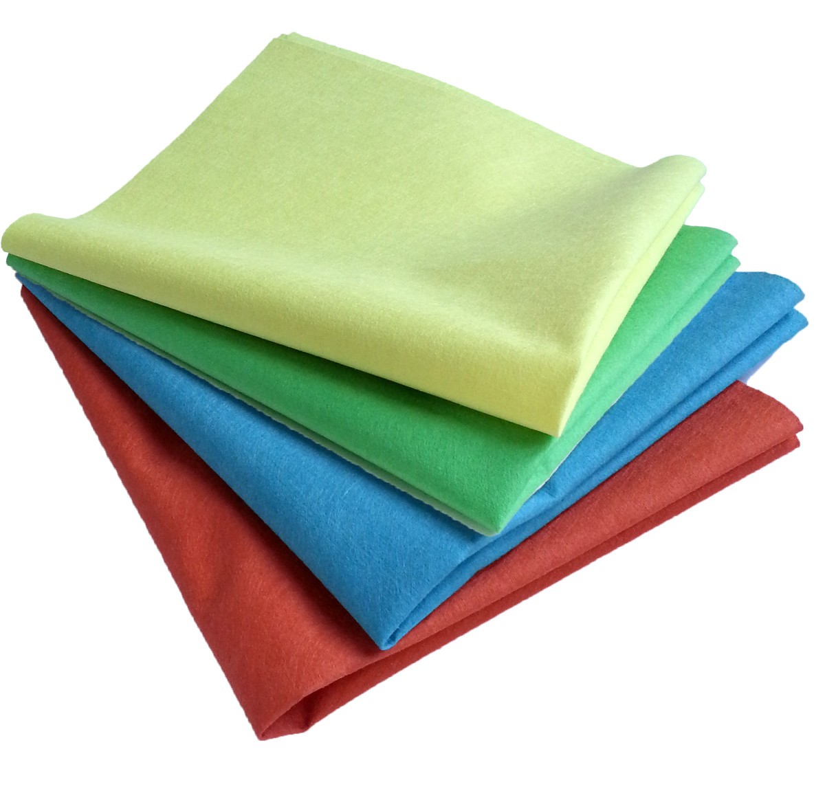 Lavette Microfibre non tissé vert 120 gr/m²