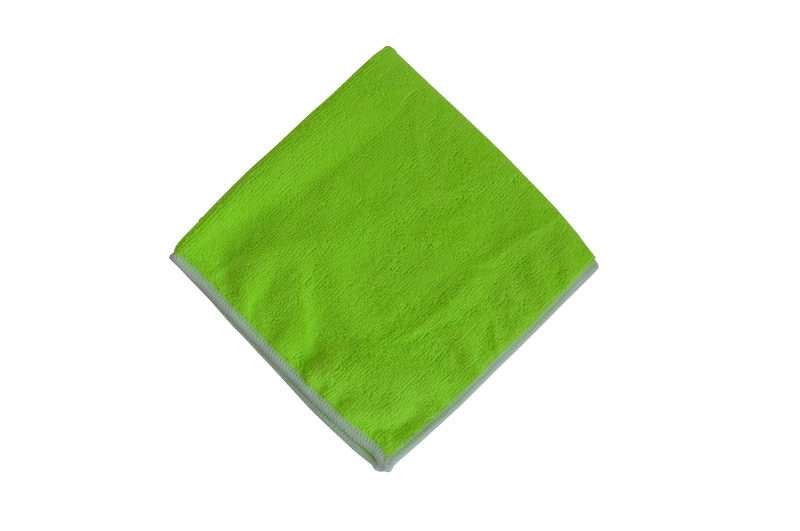 Lavette microfibre qualité supérieure verte 320 gr/m²